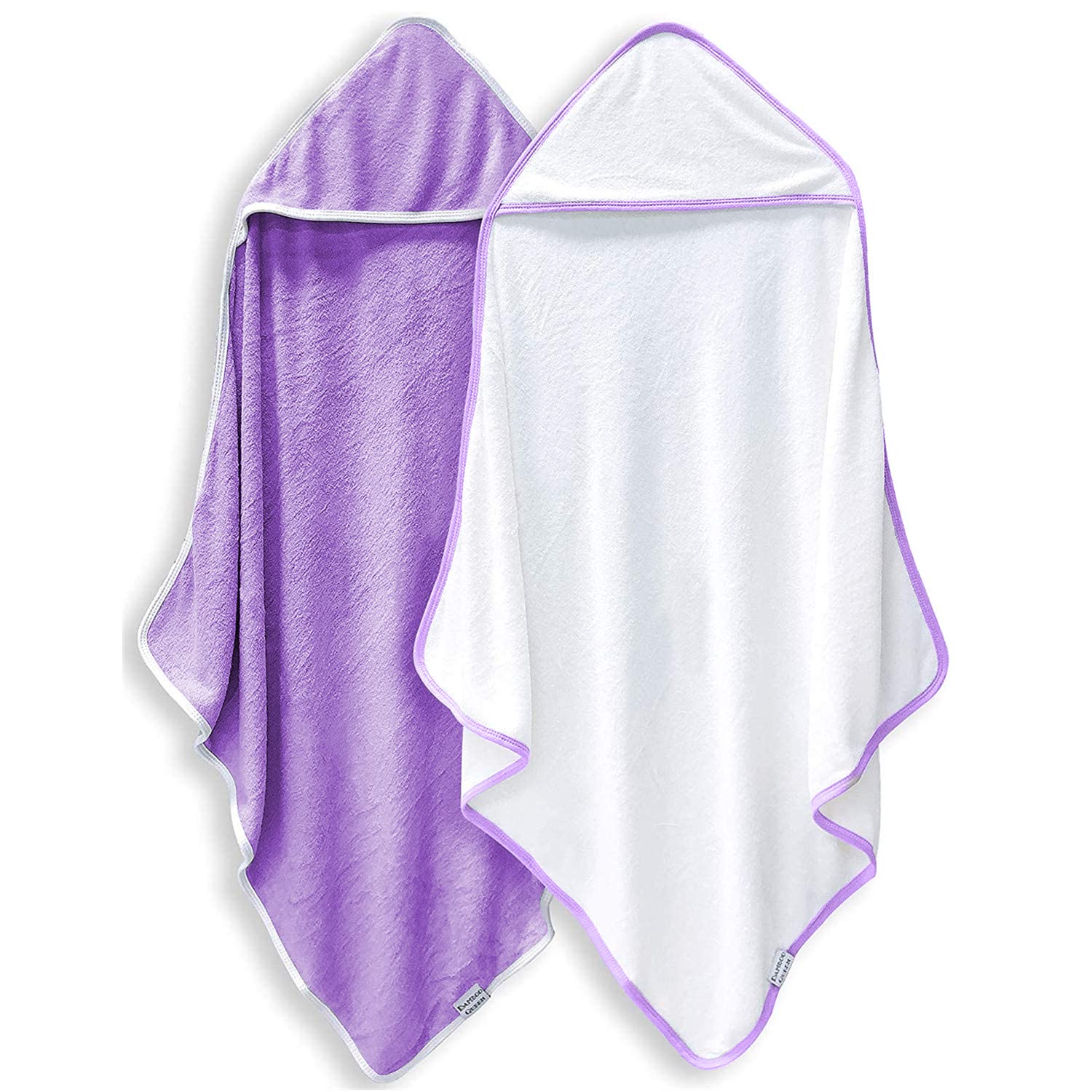 230816024324013_1 2 Pack Premium Bamboo Baby Bath Towel - Ultra Absorbent - Ultra Soft Hooded Towels for Babies,Toddler,Infant - Newborn Essential -Perfect Baby Registry Gifts for Boy Girl - Image 1
